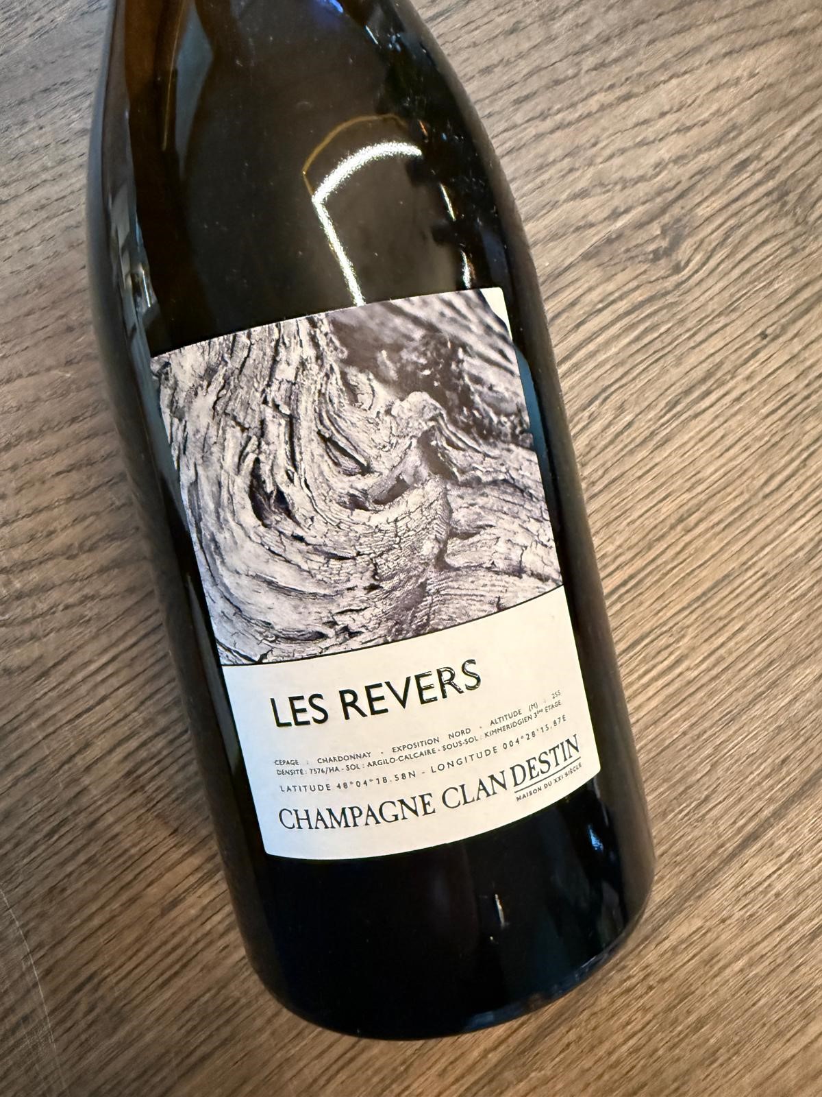 CHAMPAGNE CUVEE LES REVERS BRUT CHARDONNAY R20 Champagne Clandestin